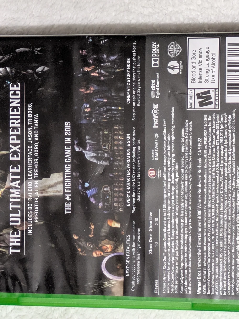 Mortal Kombat XL (Xbox One)